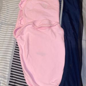 2 baby girl newborn swaddles